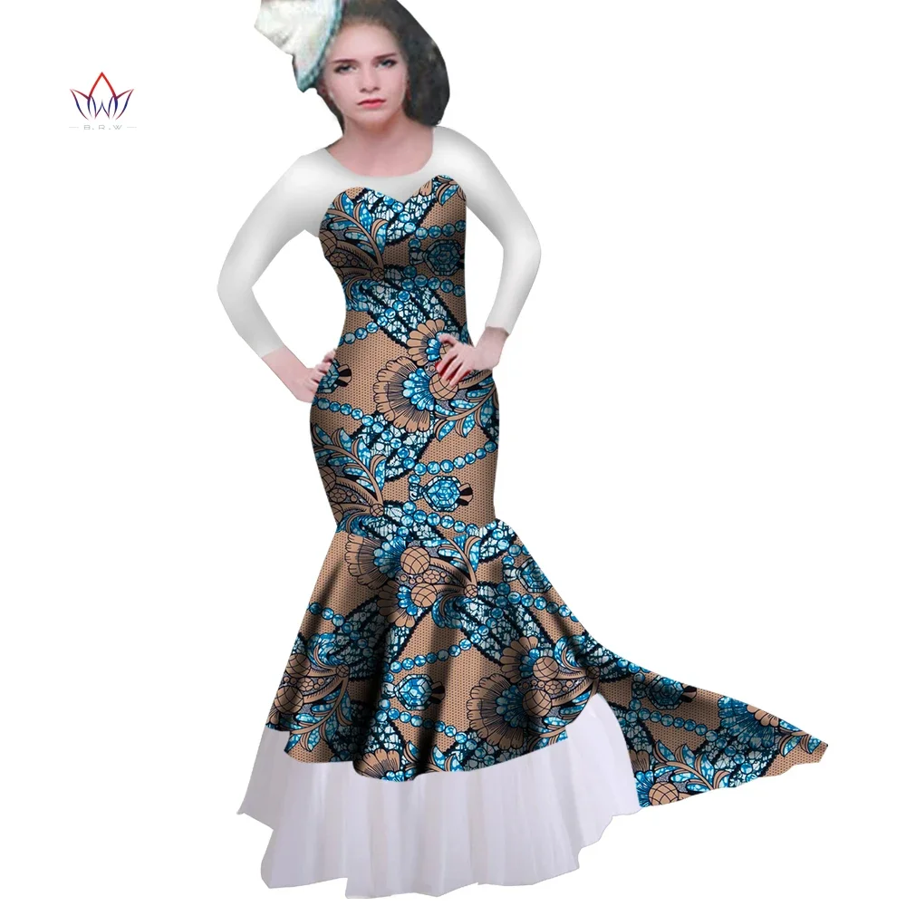 

Платье Bintarealwax женское вечернее, длинное вощеное Платье с принтом в вечернем стиле, с розами на плечах, WY2277