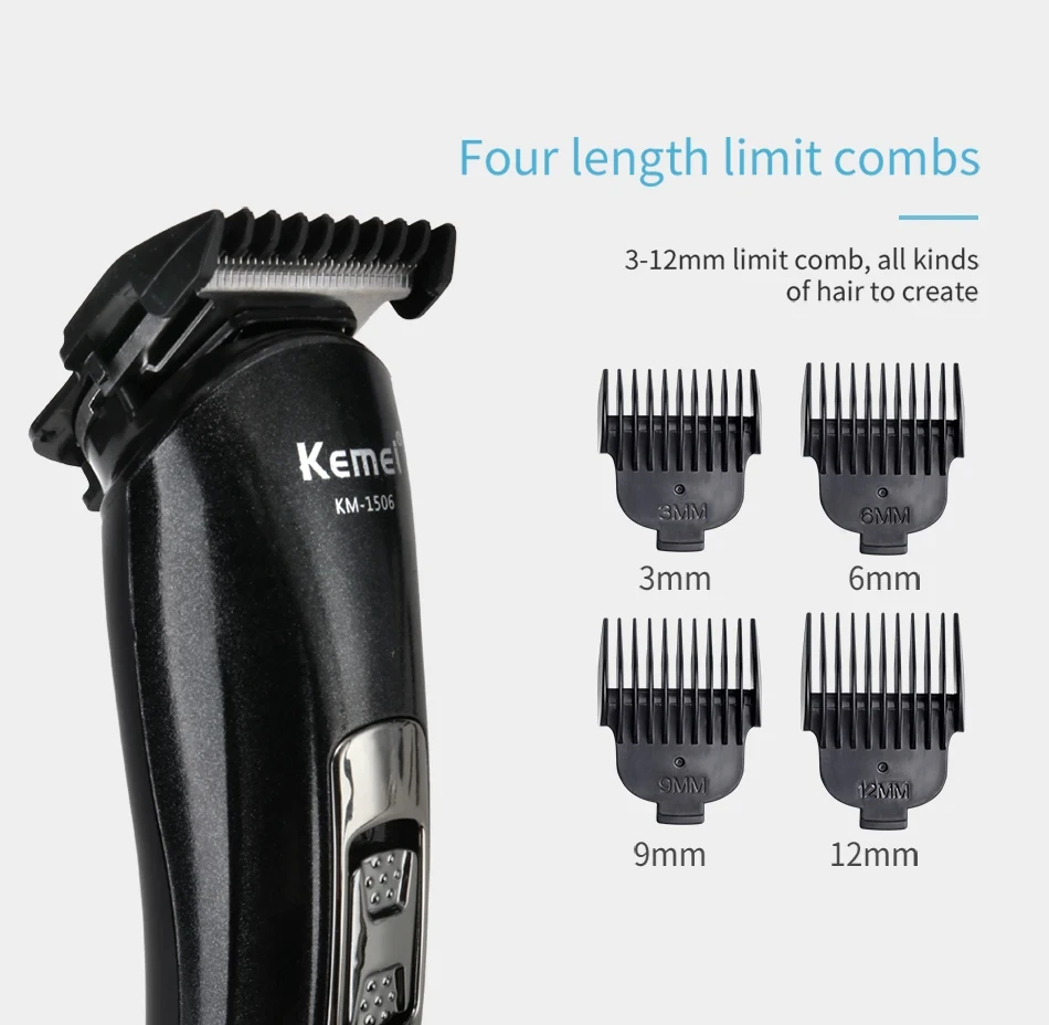 Kemei KM-1506 3 in 1 Electric Shaver USB Charging Hair trimmer Electric Rechargeable Nose Professional Shaving Machine 3