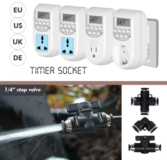 6-18m 0.6mm Misting Cooling System 60W Self-priming Pump Fine Atomization Sprayer for Garden Irrigation Humidification Watering 4