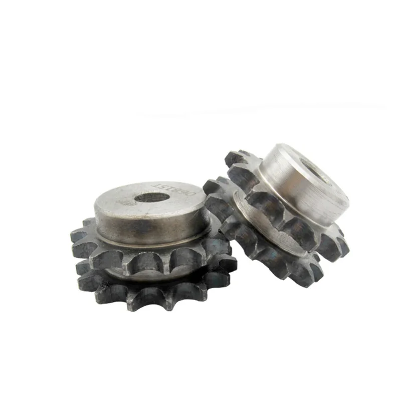 1PCS 06B-2 Double Row Sprocket Wheel Chain Gear 10 Teeth To 32 Teeth #45 Steel