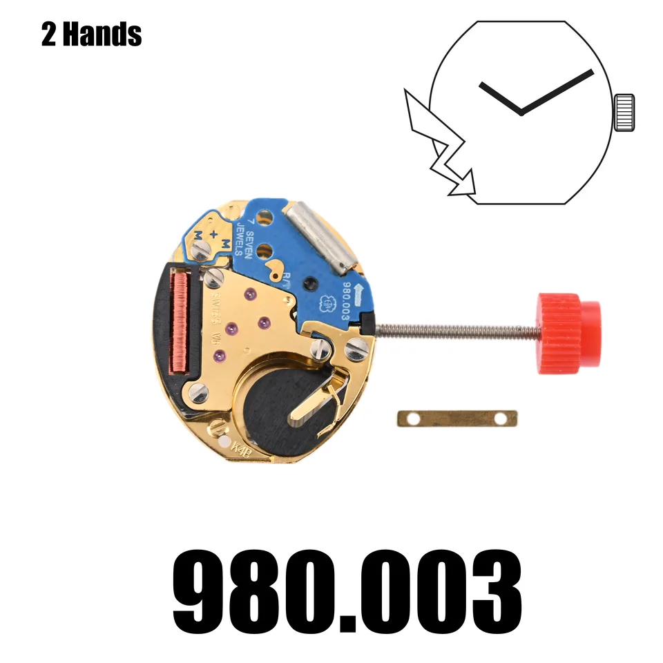 980.003 Movement ETA 980.003 Movement 2 Hands Brand New Original