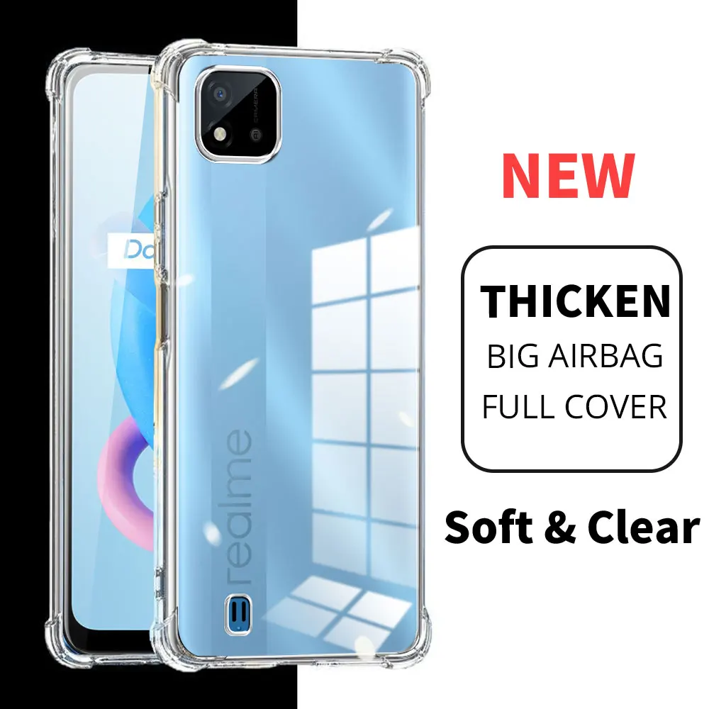Airbag Shockproof Clear TPU Silicone Anti-Scratch Back Case Cover