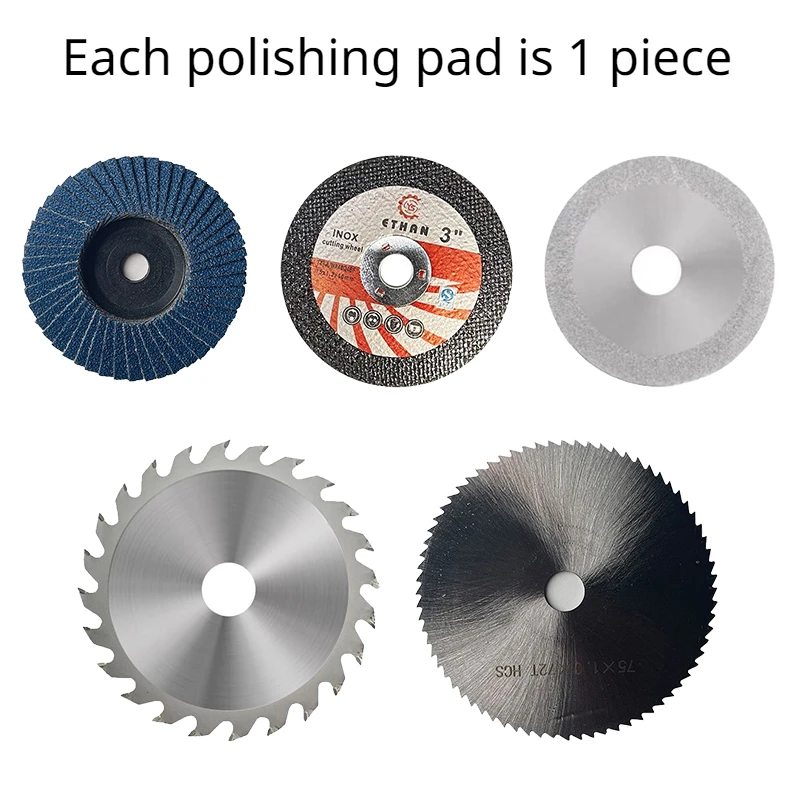 5 pieces/set 75 * 10mm 3-inch miniature grinding wheel blade for Angle grinder grinding wheel hacksaw blade polishing blade high quality 2 3 inch backing pad and polishing pad for spot polishing angle grinder wheel sander paper disc