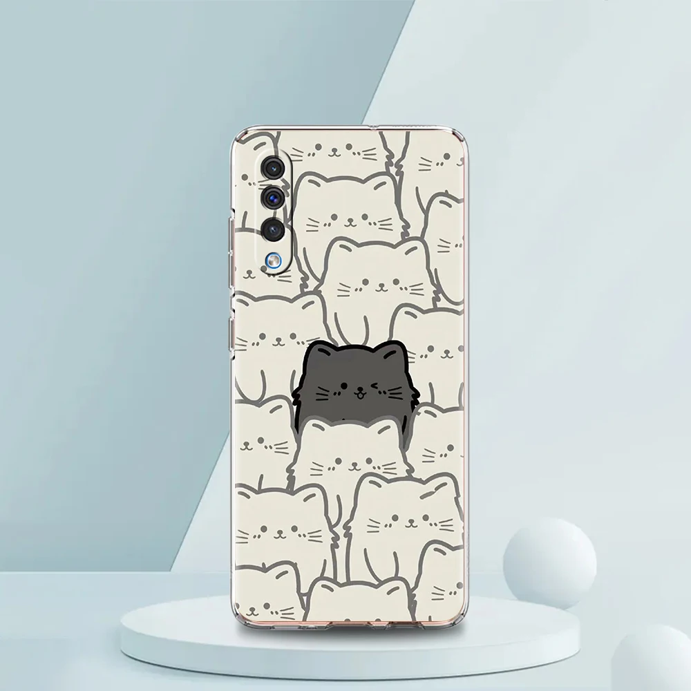Adorable Cartoon Black Cat Phone Case Cover