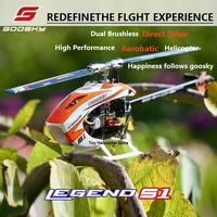 Hot Rc Goosky S1 Bnf/Rtf 6ch 3d Stunt Double Brushless Motor Direct Drive Motor Flybarless Direct-Drive Rc Helicopter Toy Gift