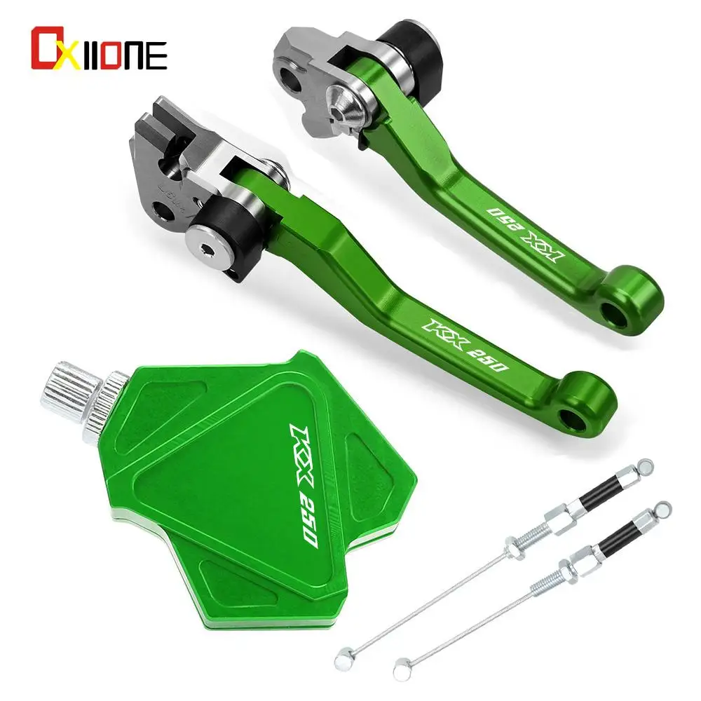 

For KAWASAKI KX250 2005 2006 2007 2008 Motocross Foldable Pivot Brake Clutch Levers Dirtbike Stunt Clutch Easy Pull Cable System