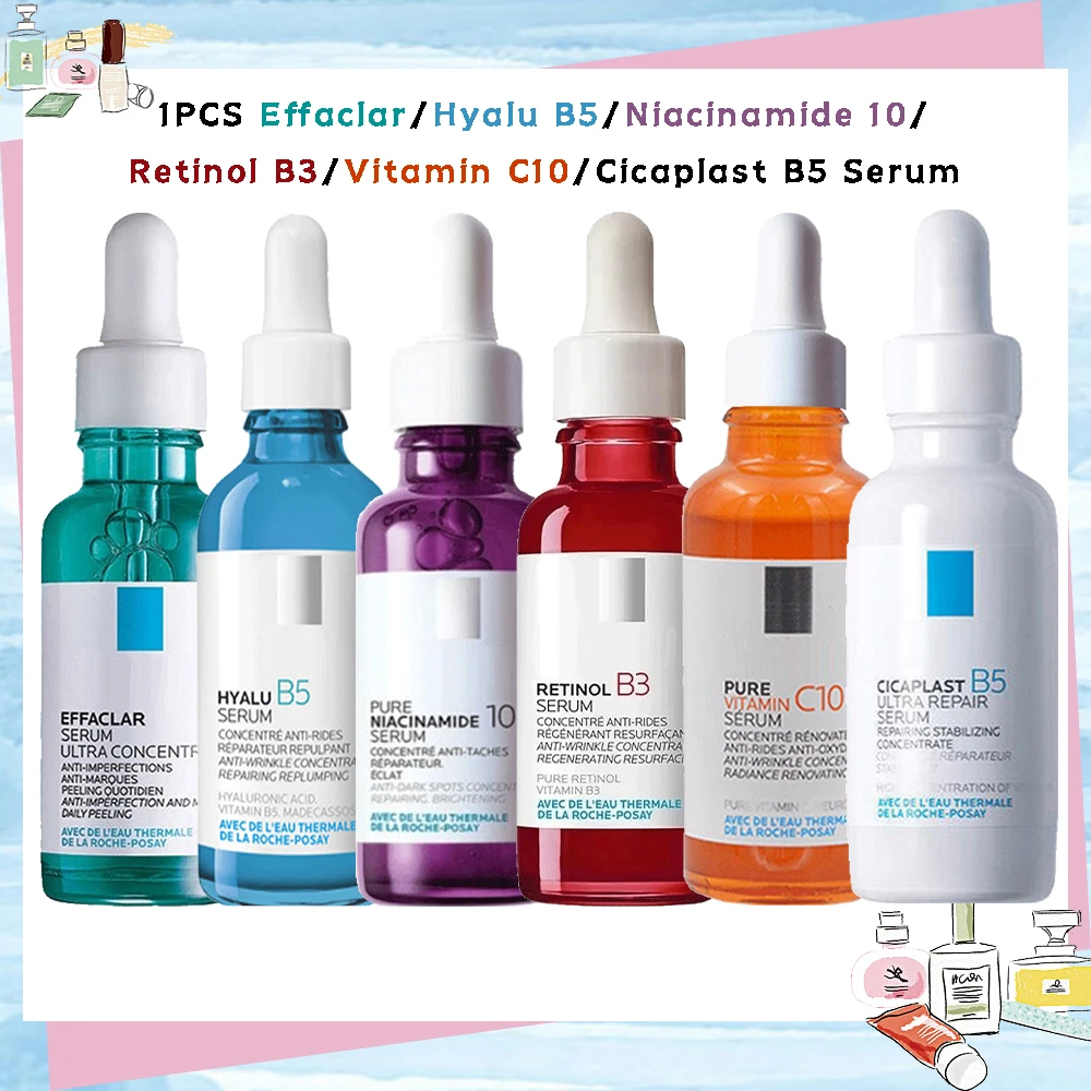 

Original Retinol B3/Niacinamide 10/Hyalu B5/Vitamin C10/Cicaplast B5/Effaclar Serum 30ml Anti-aging Reduce Fine Lines Skin Care