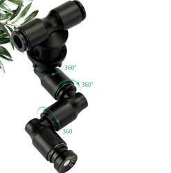 MIUS Reptile Terrarium Mist Sprinkler with Adjustable 360-Degree Fogger and Cooling System (Single head)