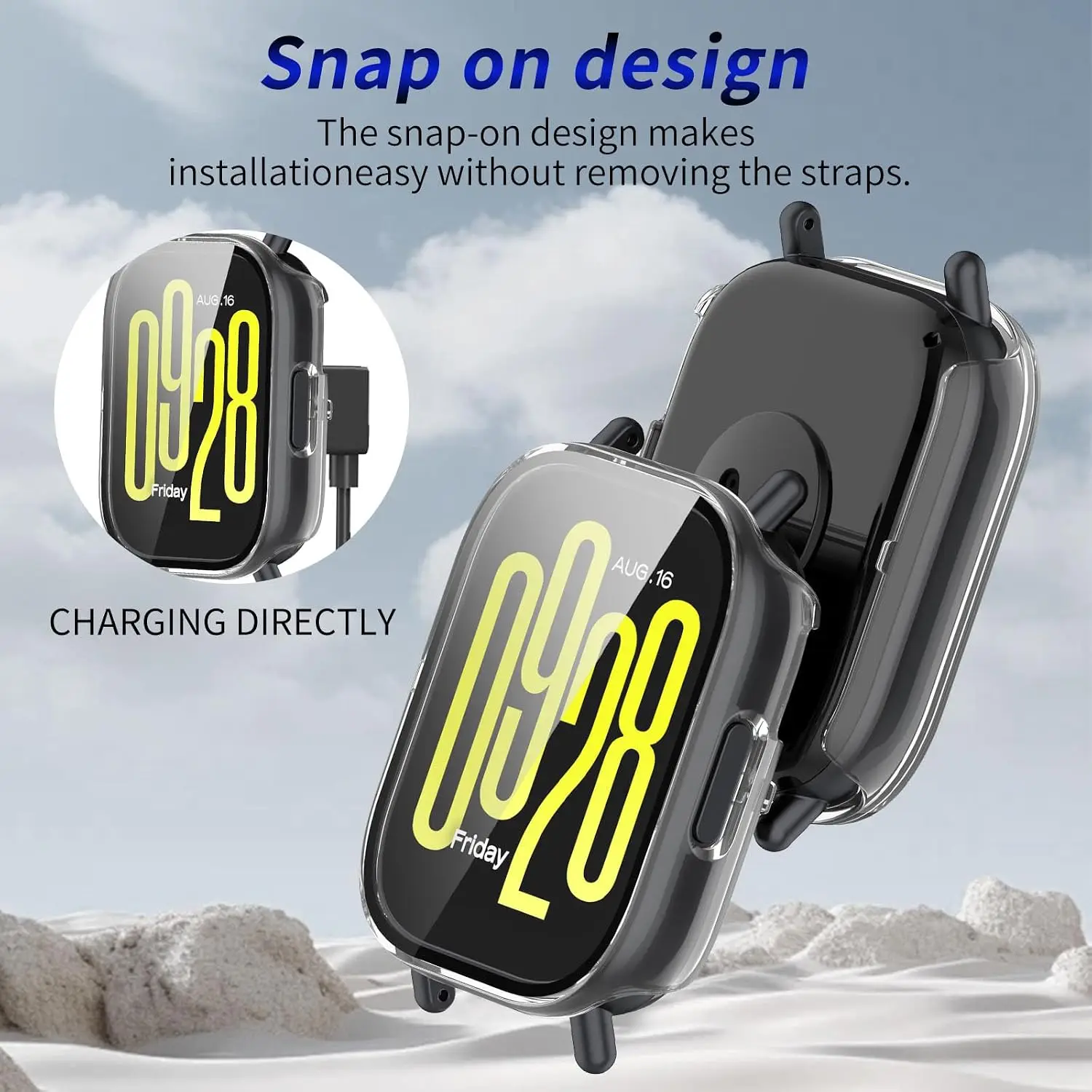 Durable Tempered Glass Case with Anti-Scratch Hard PC Cover and Screen Protector