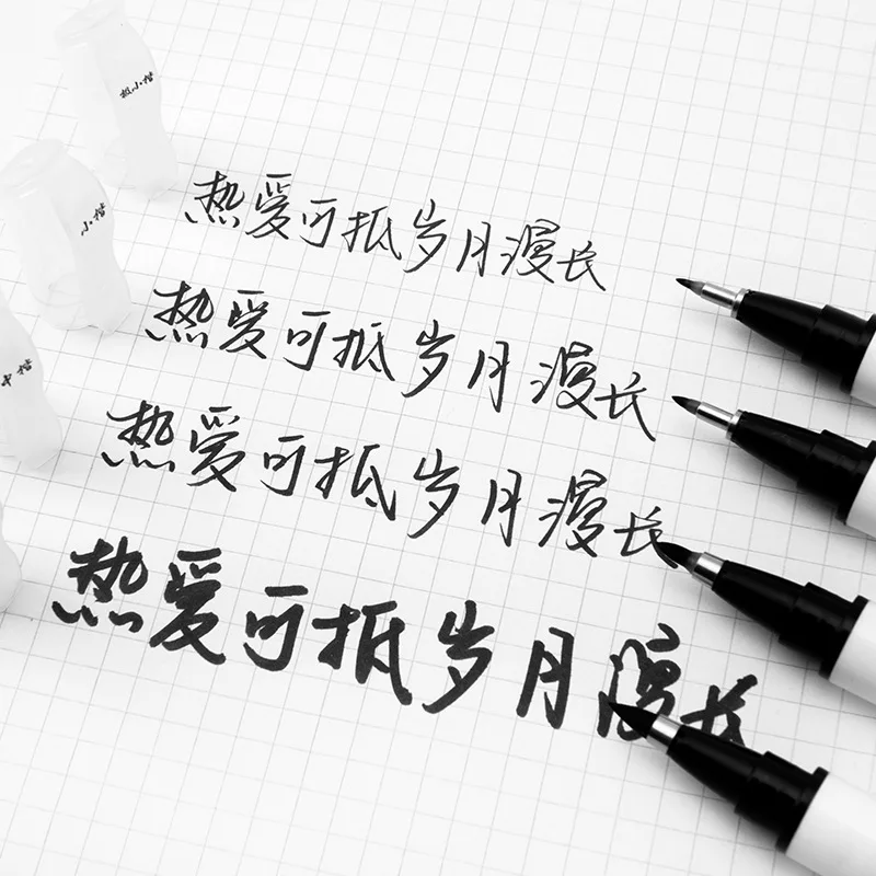 4 Nibs STA 3751 Brush Caligraphy Pen Set Practice Calligraphy Art Chinese Drawing Cartoon Markers Art Supplies School Stationery