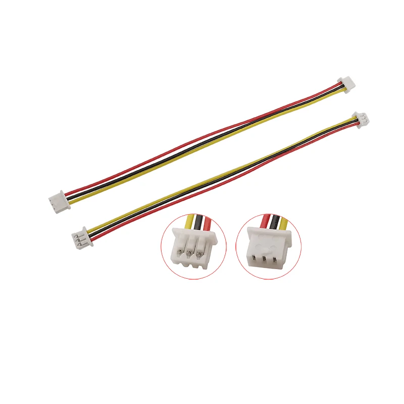 20 Stück Micro JST 1,25mm Abstand 3-poliger Stecker jst 1,25mm 3 p Buchsen stecker Kabel 10/25/20/30cm 28awg elektronische Kabel – Detail 2
