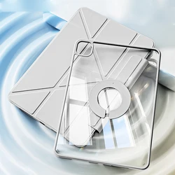 Ultra-Slim Magnetic Trifold Stand Case for Mini6- Mini7 A17 Pro (Light Gray)