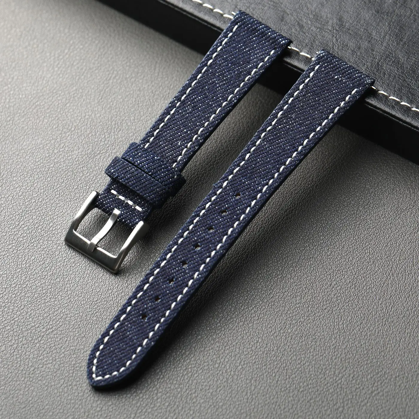 Premium Leather-Fit Denim Strap - Quick Release, Soft & Durable Bracelet in Multiple Colors