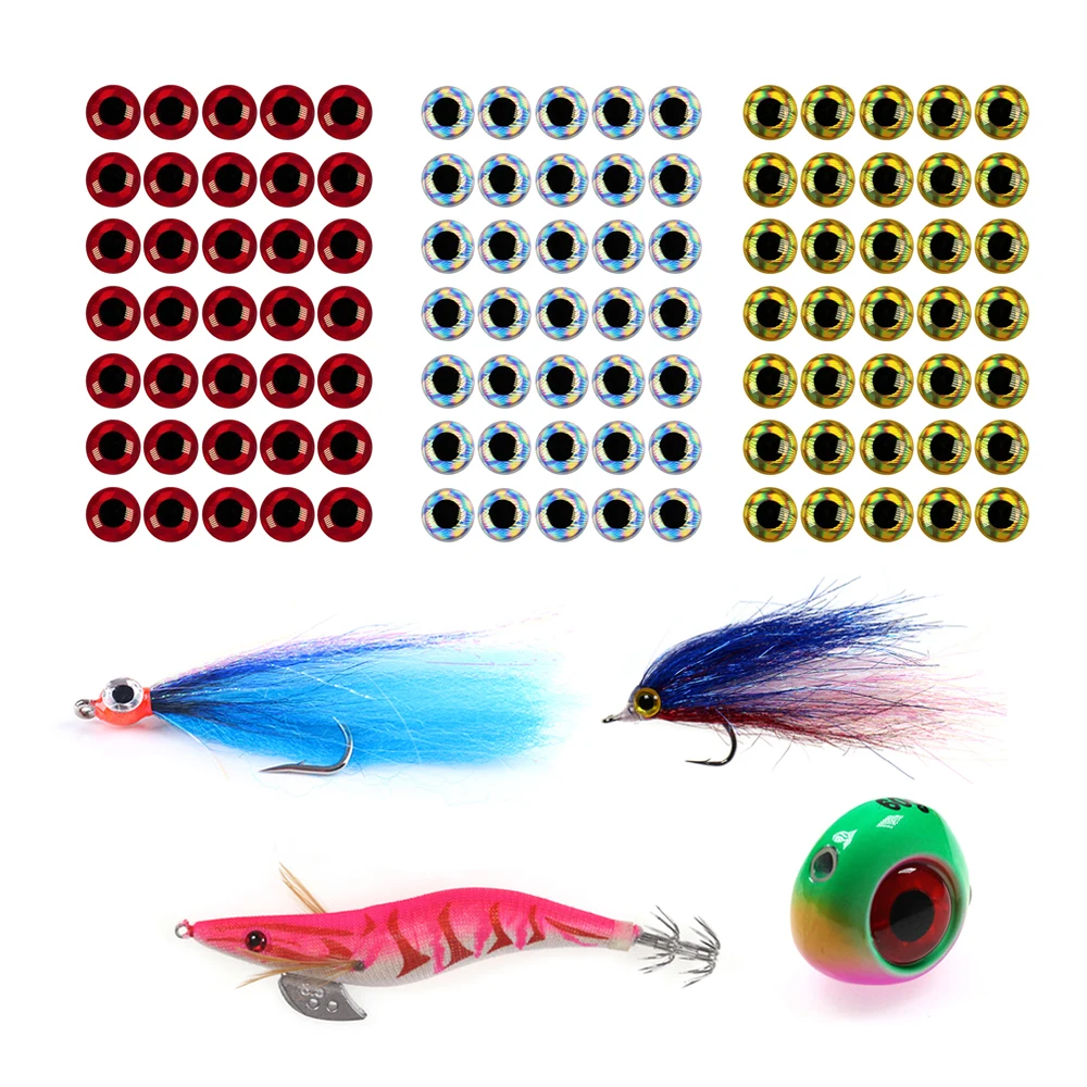 Lot De 500 Yeux Holographiques 3D Pour Leurre Pêche 3-12 Mm - Attache Mouche, Gabarit