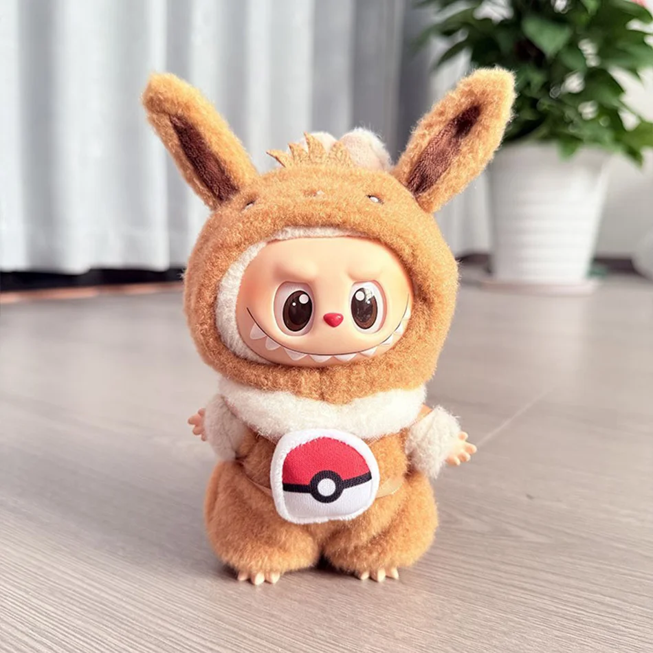 15-17 cm Labubu Doll Plush Stitch Cute Set Accessories Hanging