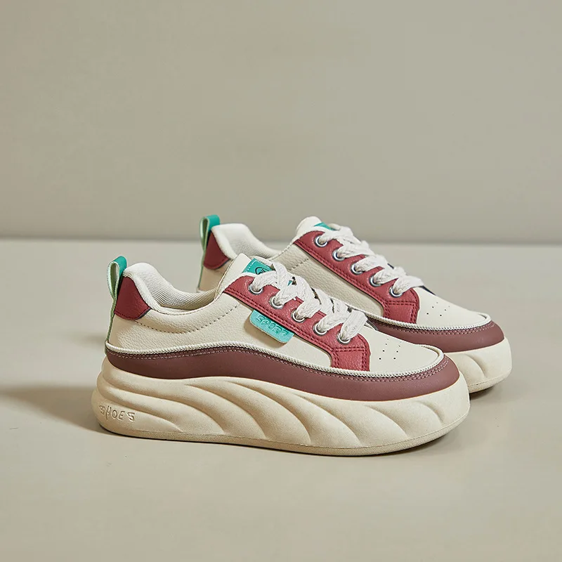 Spring & Summer Women Shoes Fashion Sneakers Thick-Soled Increase Breathable Sports Casual Size 35-40