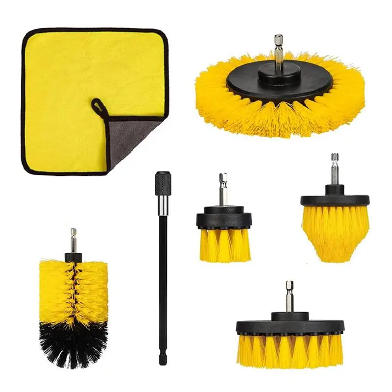 

Power Drill Brushes For Cleaning Drill Brush Car Detailing Kit With Extend Attachment Drill Cleaning Brush Attachment Set For