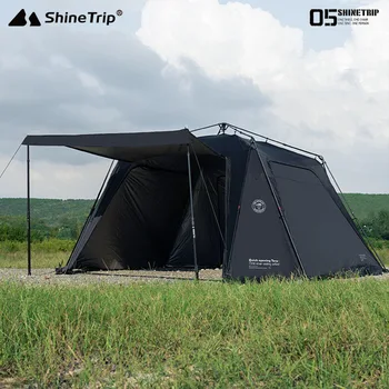 ShineTrip05 Series Oversized Quick Build Waterproof Silver Coated Canopy Sunproof Camping Auto Dome 1