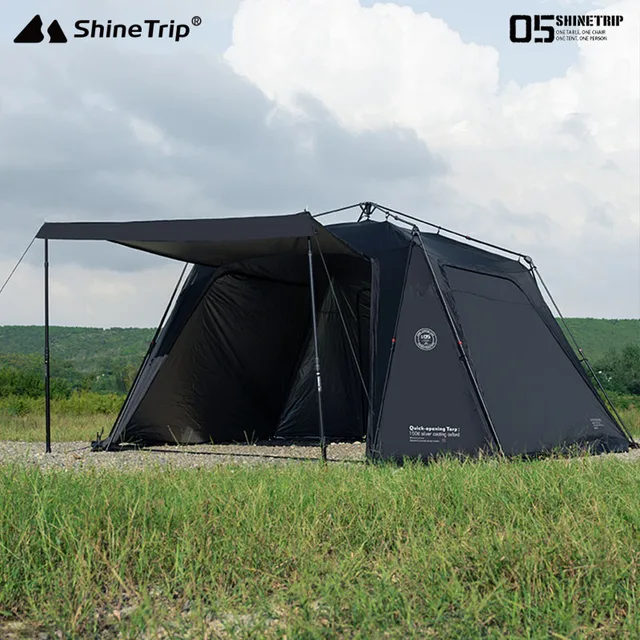 ShineTrip05 Series Oversized Quick Build Waterproof Silver Coated Canopy Sunproof Camping Auto Dome 1