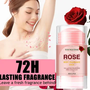 Newly Upgraded Rose Booy Fragrance Deodorant Stick 72 Hours Deodorant Anti Sweating Remove Armpit Odor Underarm 1