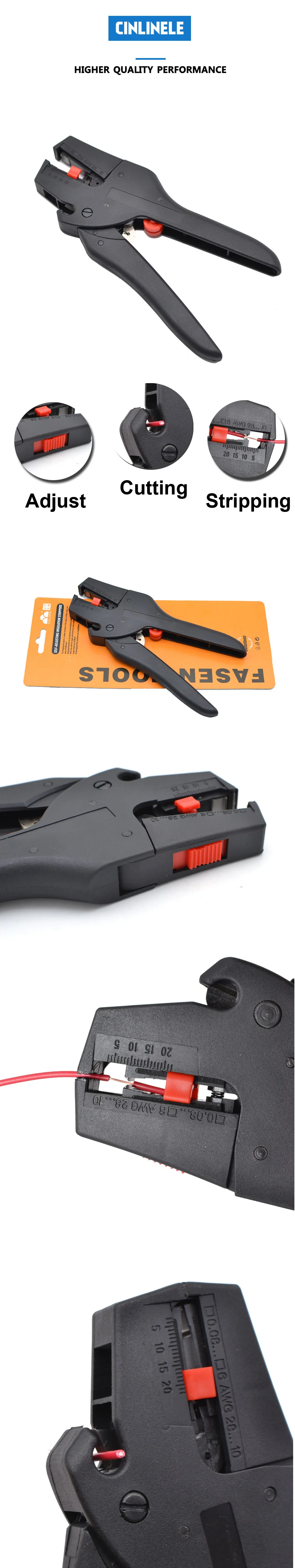 Description Picture 2 of itemStripping Pliers Automatic 0.08-2.5mm 28-13AWG Cutter Cable Scissors Wire Stripper Tool FS-D3 Multitool Adjustable Precision