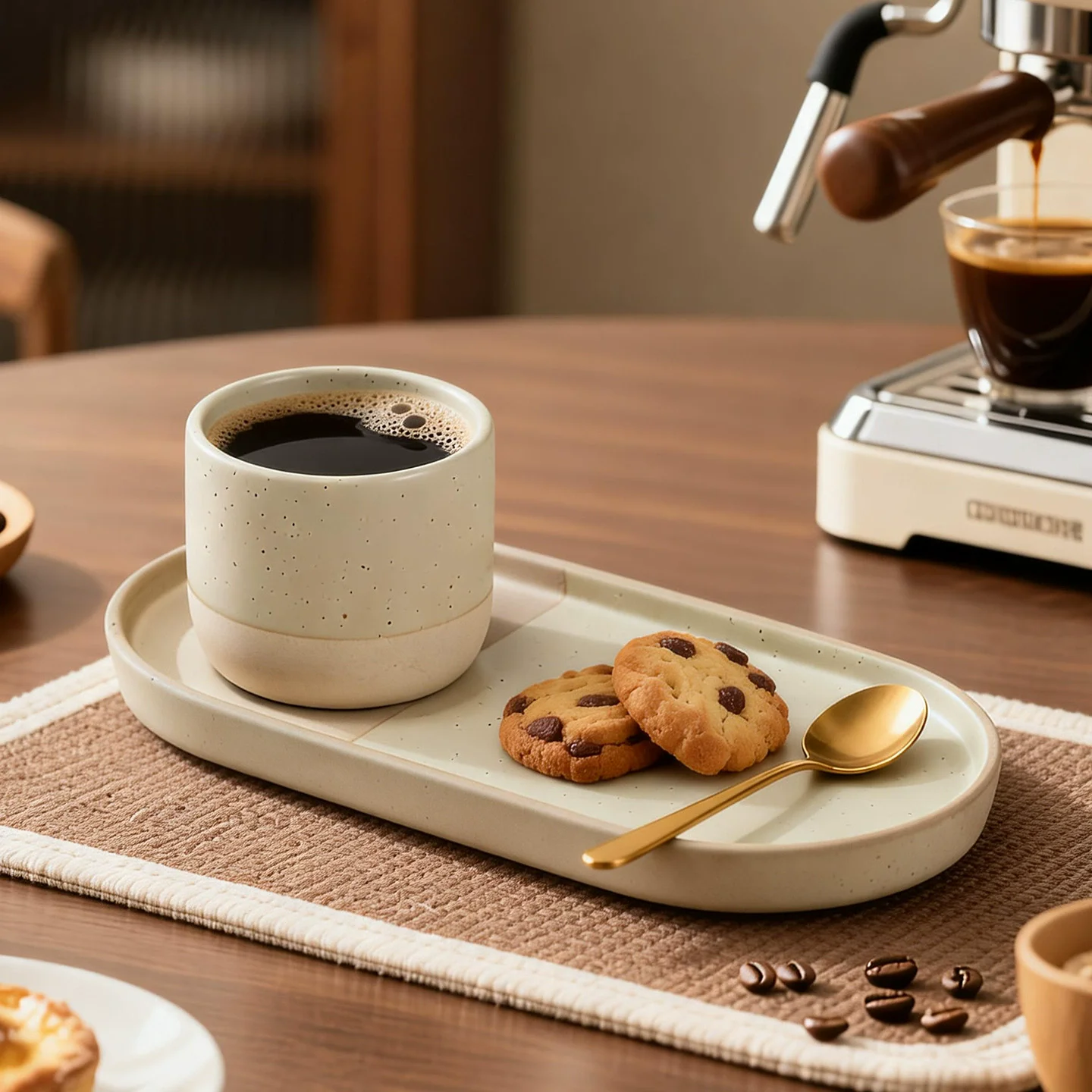 Taza de café Japonés con bandeja
