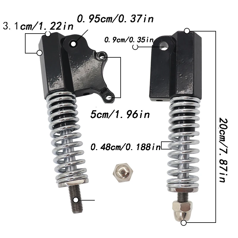 10-Inch Electric Scooter Hydraulic Front Suspension Shock Absorber