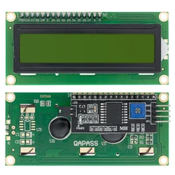 Enhanced LCD Display Module with Blue-Green Screen and I2C Interface - 5V (IIC LCD1602 Green)