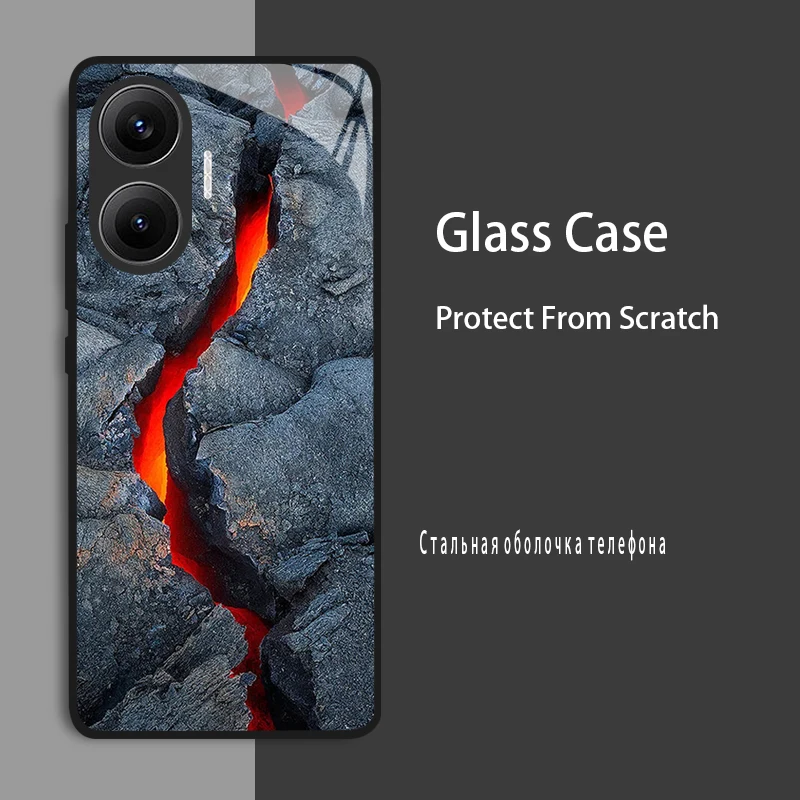 Premium Protective Tempered Glass Hard Case Cover