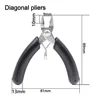 Pliers Diagonal Pliers Round Bent Needle Nose Pliers For DIY  Jewelry Making Curved Mouth Cutting Cable Nippers Hand Tools 5