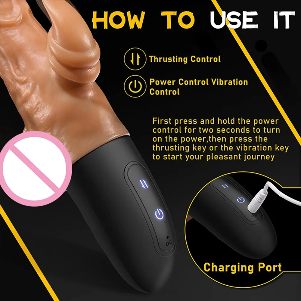Realistic Dildo Vibrator For Women Thrusting G Spot Stimulation