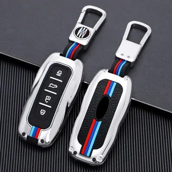 Custodia per chiave auto in Silicone in lega di zinco gradi protezione completa per Ford EQUATOR 2021 portachiavi accessori per portachiavi protezione per chiave - Custodia per chiave auto in Silicone in lega di zinco gradi protezione completa per Ford
