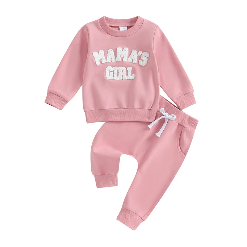 

Toddler Baby Girl Fall Outfit Newborn Mamas Girl Clothes Sweatshirt Pants Set Winter Jumper Top Matching Suit
