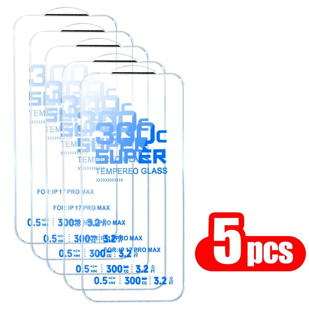 Crystal Clear Tempered Glass Screen Protector - 1 to 5 Pack