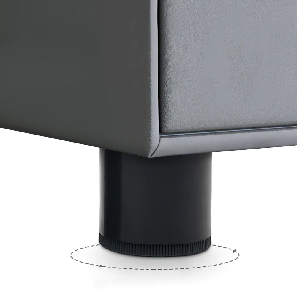 Description Picture 6 of item4pcs Adjustable Furniture Feet Round Sofa Leg Table Foot Durable ABS 30mm 55mm Height Pad for Cabinet Desk Shelve Home Hardware