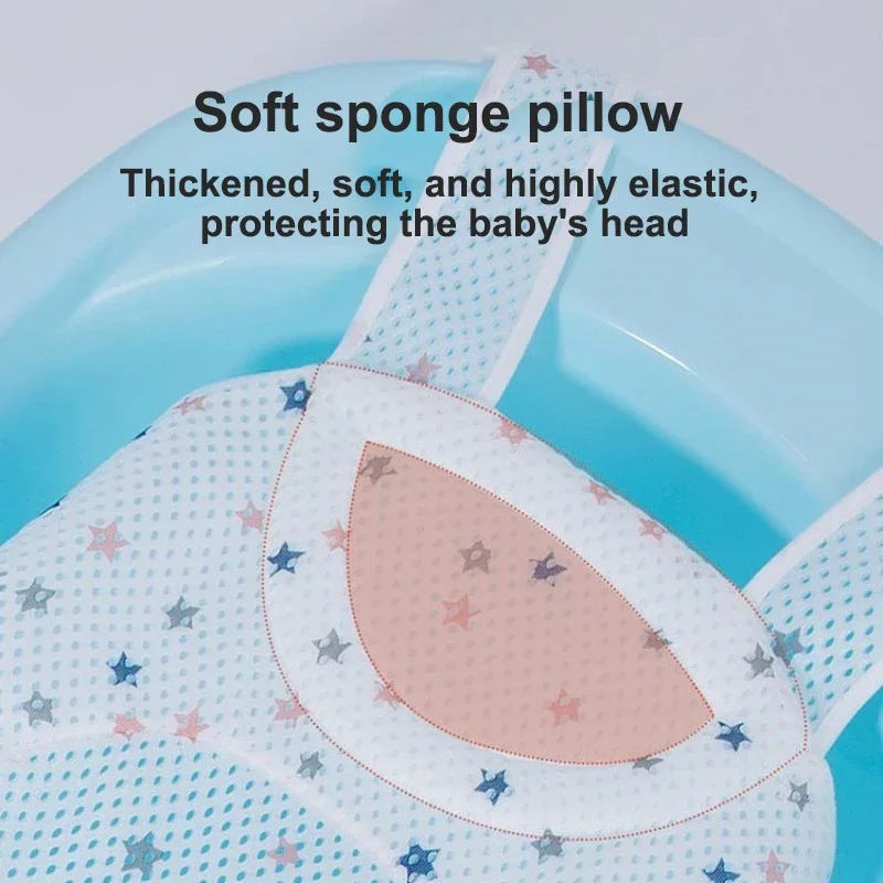 Baby Bath Cushion Pad Foldable Universal Newborn Nonslip Floating Bathing Tub Shower Mesh Seat Pad Infant Bath Supporter Net baby bath support pad baby bath seat baby bath tool