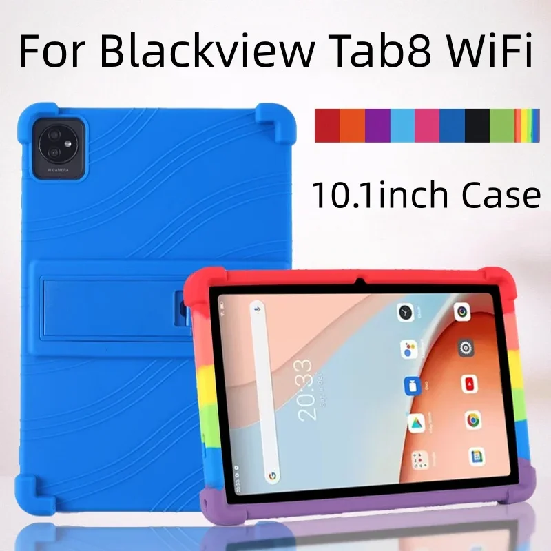 

for Blackview Tab8 WiFi 10.1inch Case Soft with Adjustable Stand and Anti-impact Thickened Corners