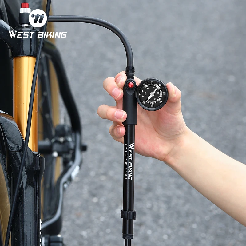 High Pressure Pressure Gauge Suspension Pumps For Mountain Bikes