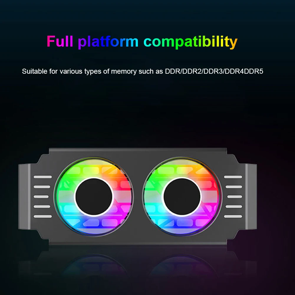 computador, PC DDR4, DDR5, Ventilador Dual 120mm,