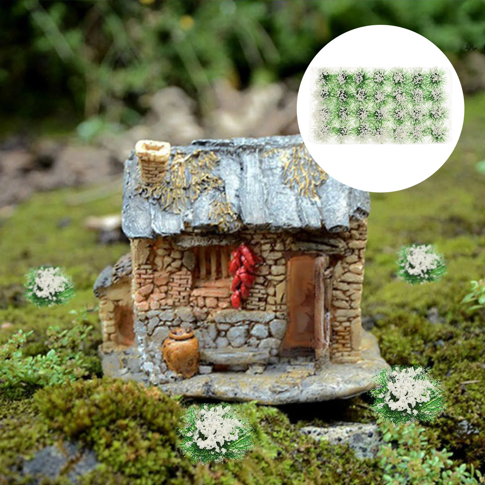 

Sand Table DIY Material Artificial Grass Miniature House Simulation Lawn Crafts