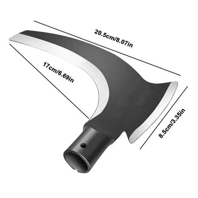 Magas Mangán Acél Dupla Fej Sarlós Kézi Fűvágó Kerti Fű Sarlógörgő Vágószerszámkészletek - Image 6