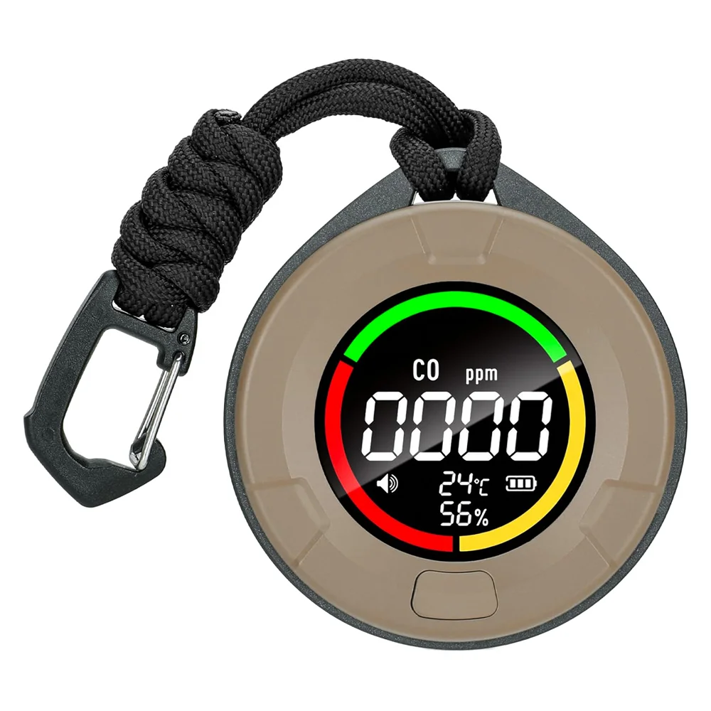 

Carbon Monoxide Detector CO Alarm Temperature And Humidity Detector Anti-Poisoning
