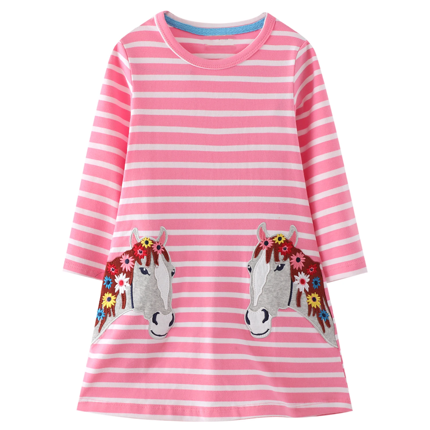 Girls Dress Striped Autumn Winter Kids Dresses for Girls Clothes Baby Girl Long-sleeved Lace Princess Designer Clothing