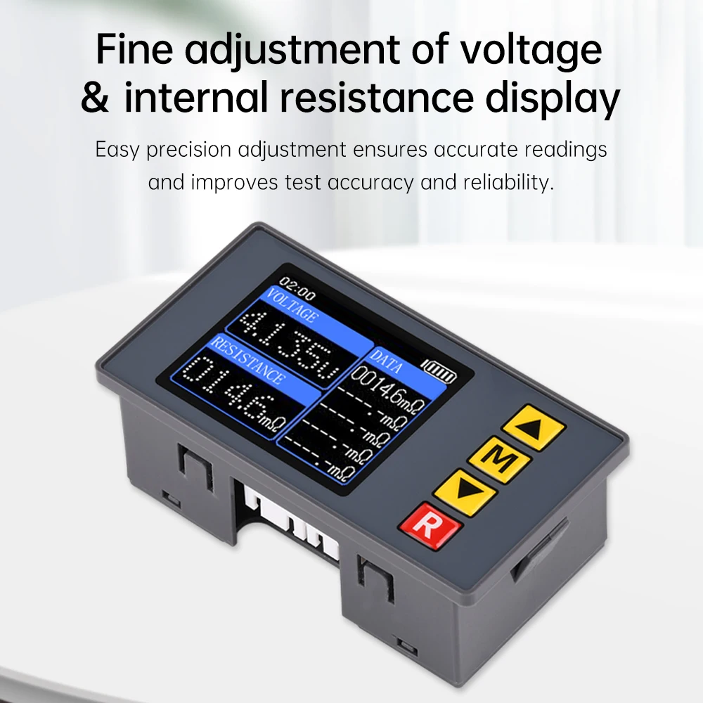 DC 5V TS457 Voltage Resistance Tester Lithium Battery Internal Resistance Meter Voltmeter AC 4-wire Method Electrician Tool