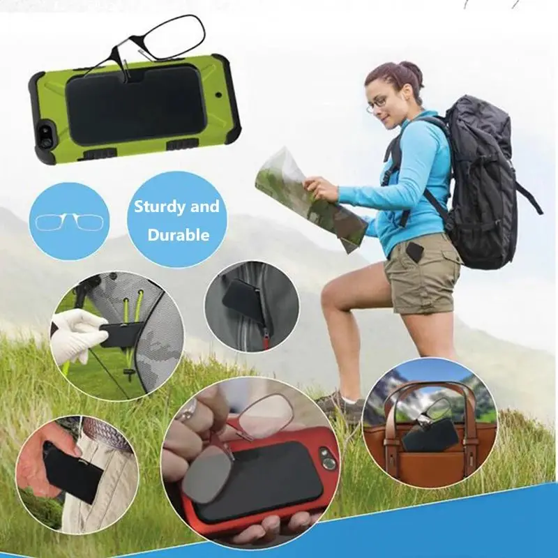 2026 Clip-On Mini-Lesebrille für Herren, optische Brille mit Etui, Damen-Korrekturbrille 1.0-3.0 – Detail 5