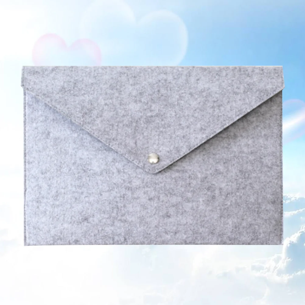

Letter Size Briefcase Document Carrier Bag Paper Organizer Felt File Folders Envelope Handbag Tote