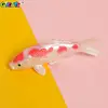 Doll House Miniature Carp Model Toy Simulation Koi Goldfish Fish Tank Fishing Net Rod Decor Doll Accessories Kids Play House Toy 5