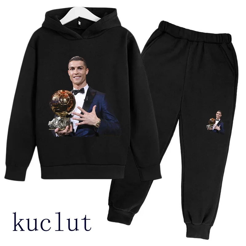 

16Football KUCLUT Autumn/Winter Fashion Outdoor Children's 3-15 Year Old Sports and Leisure Daily Outdoor Children's Set 100-160