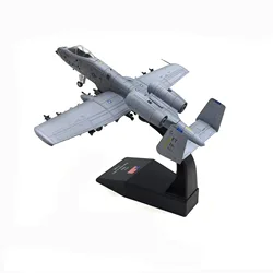Diecast Metal A - 10 Thunderbolt II Attack Plane Model Toy Gift (Dark grey)