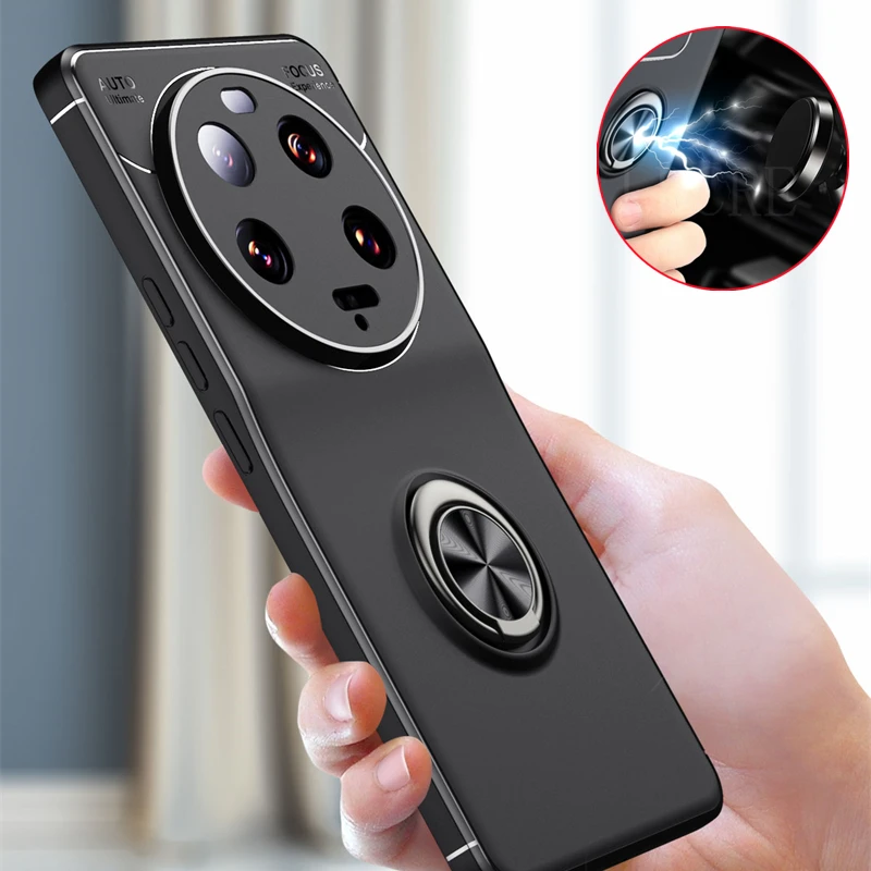 Per Cover Xiaomi 13 Ultra Capas Antiurto Soft Stander Ring Custodia Magnetica Per Xiaomi 13 Ultra Funda Xiaomi Mi 13 Ultra